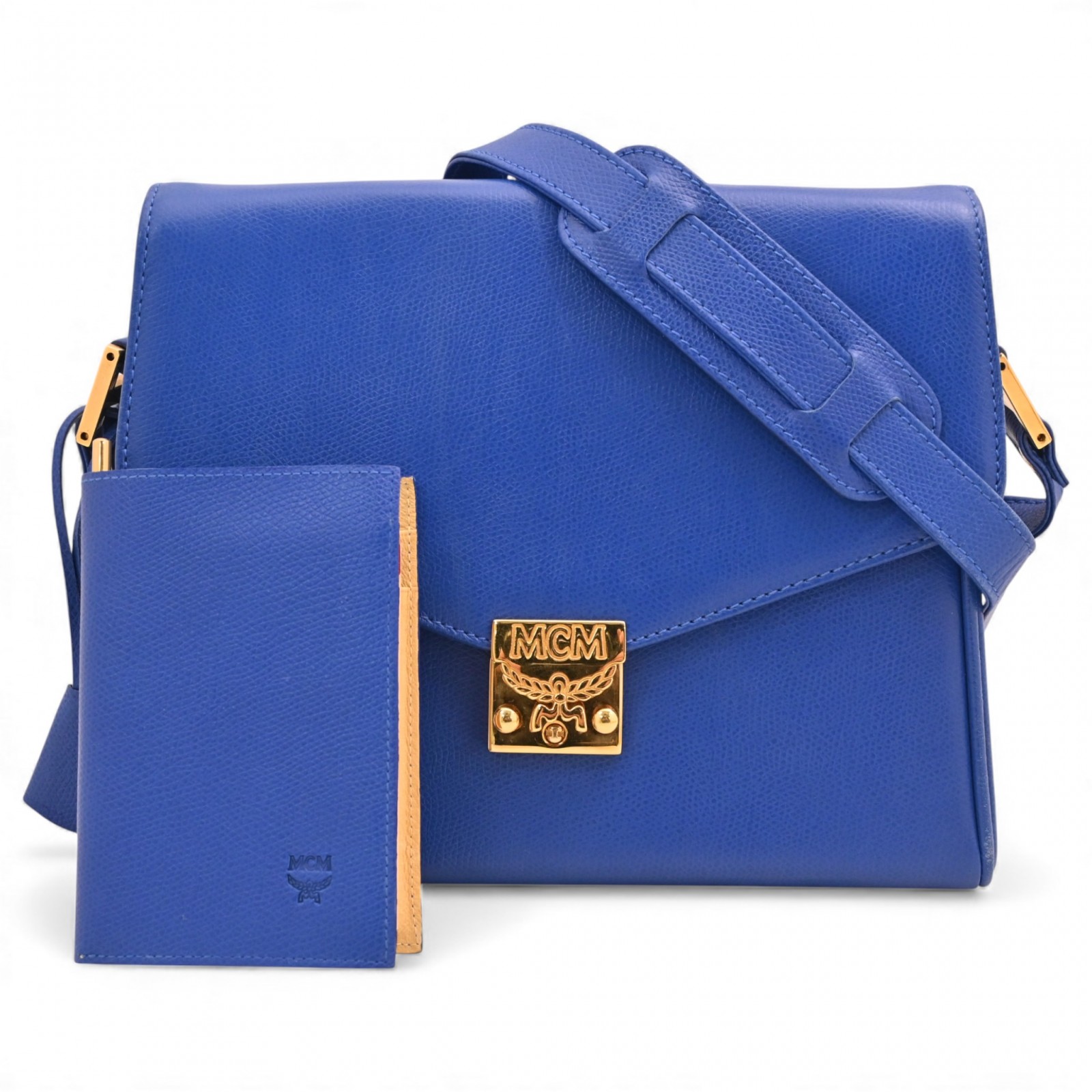 MCM ショルダーバッグ ゴールド金具 ブルー Bランク mc3326ht 26,520円