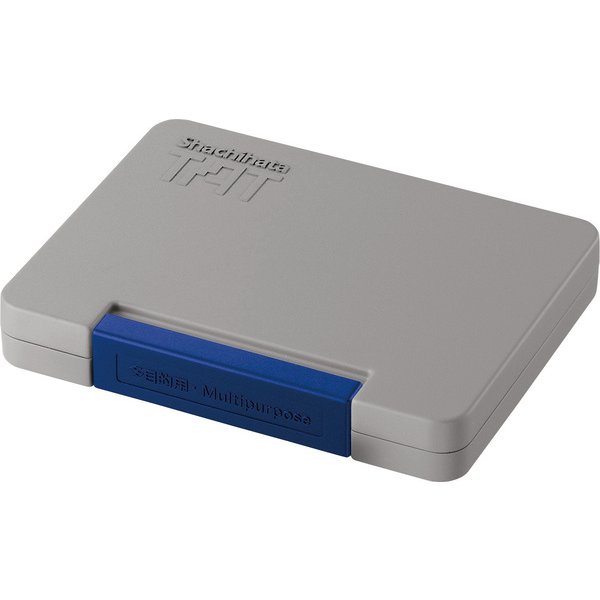 （まとめ買い）TAT（タート） 強着スタンプ台 多目的用 中形 油性 インキ色藍 ATGA-2-B [x3]