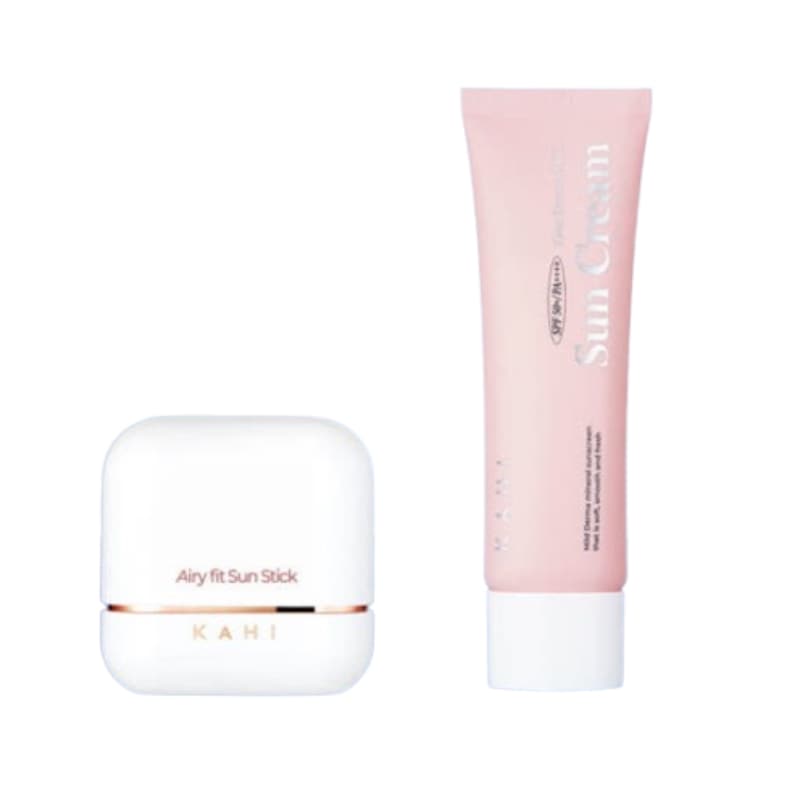 エアリフィット サンスティック 14g SPF50 + ガヒ ジンク ダーマ マイルド サンクリーム 50ml SPF50 2点セット