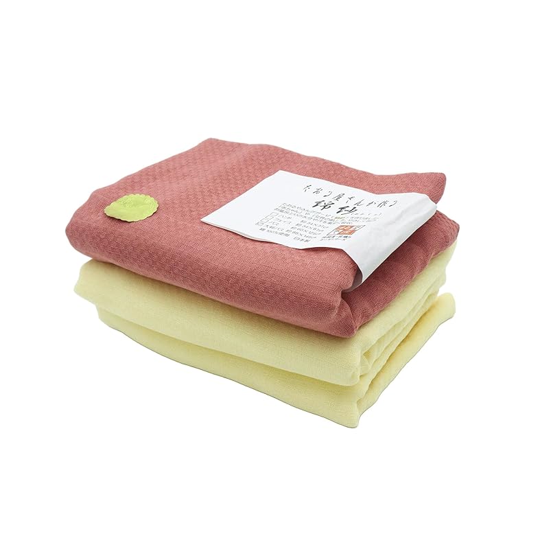 即納：日本製 コンパクトになる やわらか綿紗（ガーゼ）の大判（85ｃｍ×145ｃｍ） バスタオル 綿100％ 吸水速乾 2重ガーセ織り ３枚組（ベージュ２枚・レンガ１枚）ギフトシール付