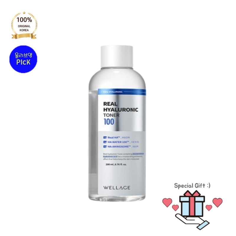 [正品]well*ge ウェラー*ュ トナー 200ml 速乾燥解決 リアル ヒアルロニック 100速水分トナー 和解 1位