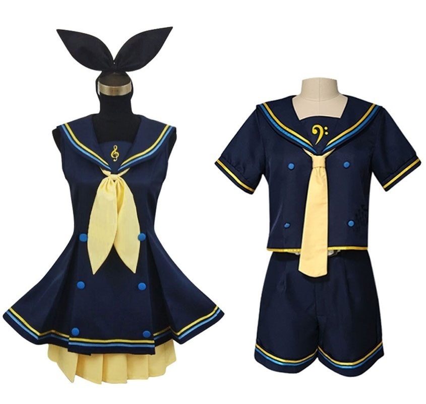 VOCALOIDボーカロイド 双子 鏡音リン コスプレ衣装 イベント仮装 コスチューム変装