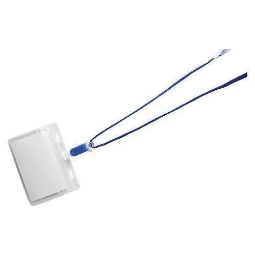 （まとめ買い）吊り下げ名札チャックタイプ 10枚入 青 CR-NF-477-BL 00071242 [x3]