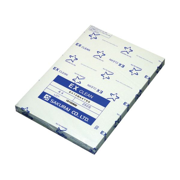 （まとめ）桜井 EXクリーン A4 ブルーEX72BA4SS 1冊（250枚）[x5セット]