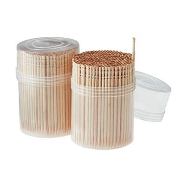 （まとめ）大和物産 デイリーズ つま楊枝 1パック（約800本：約400本x2個）[x100セット]