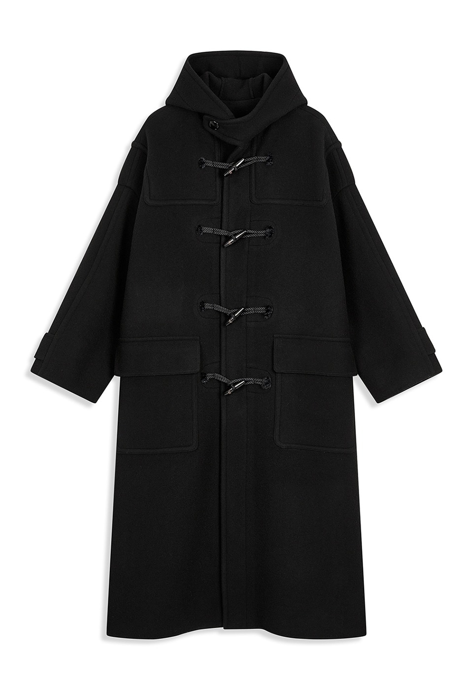 【OPEN Yy】 25FW HOODED DUFFLE COAT : BLACK
