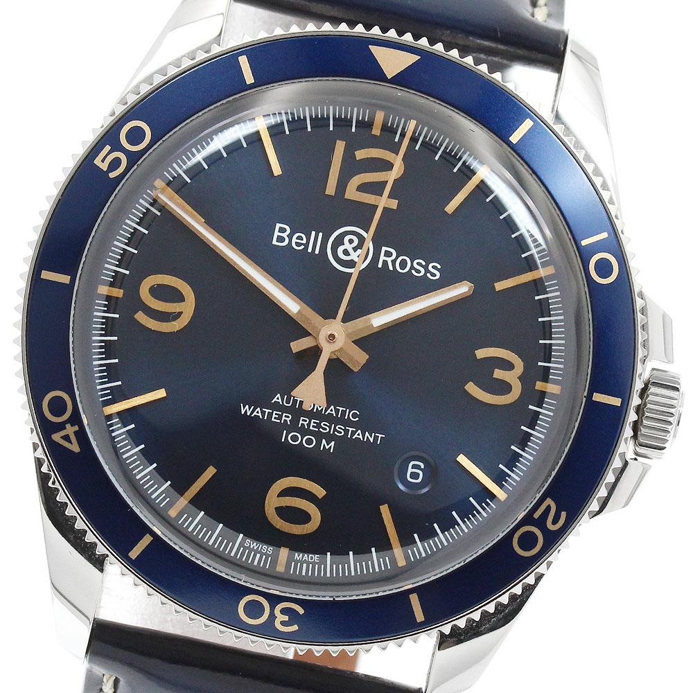 ベル＆ロス Bell＆Ross BRV2-92-S アエロナバル デイト 自動巻き メンズ 良品 保証書付き_956843【中古】