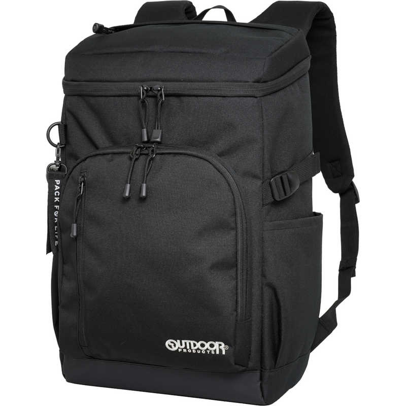 OUTDOOR　ボックスリュック スクールリュック 通学 通勤 大容量 30L 15.6インチ PC対応 撥水 軽量 ホワイト/ブラック　OD-11195-WHBK