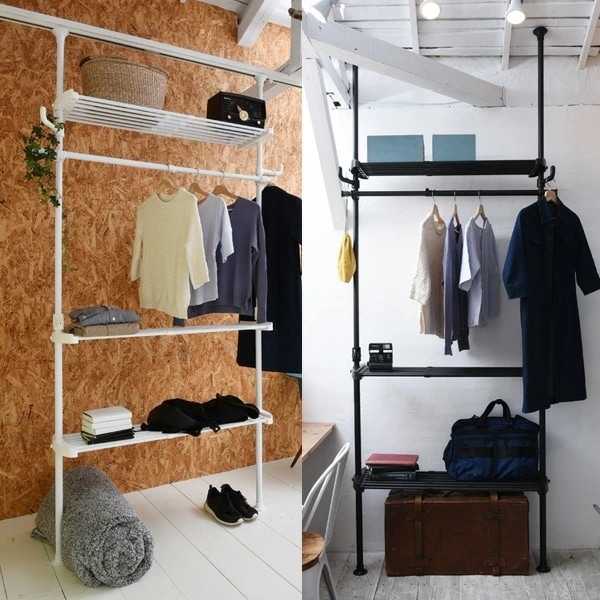 頑丈 伸縮 突っ張り棚 幅78-130 WJZ-775