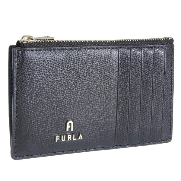 フルラ 小物 レディース カードケース レザー ブラック CAMELIA M ZIPPED CARD CASE WP00310ARE000O6000 FURLA