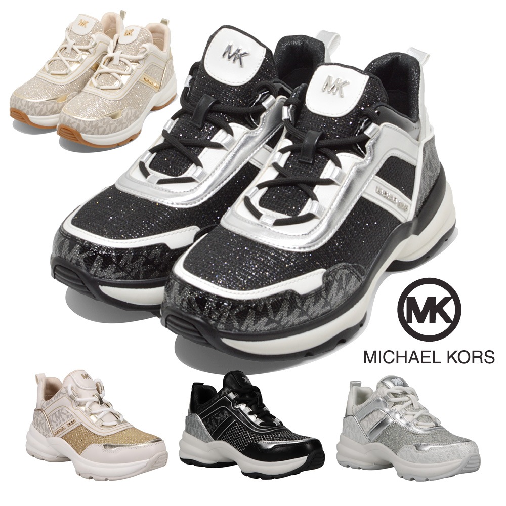 MICHAEL KORS スニーカー オリンピア MK100762 MK100737 MK100895 MK100896 MK100897 マイケルコース Olympia 厚底 ヒール高さ4cm 10,534円