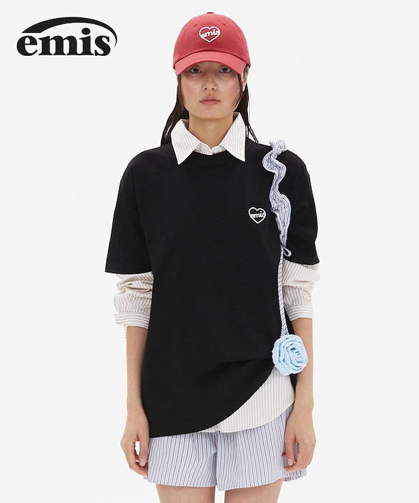 [EMIS] HEART Tシャツ★新作・25SS★人気★韓国ファッション★ EMIS] HEART Tシャツ☆新作・25SS☆人気☆韓国ファッション