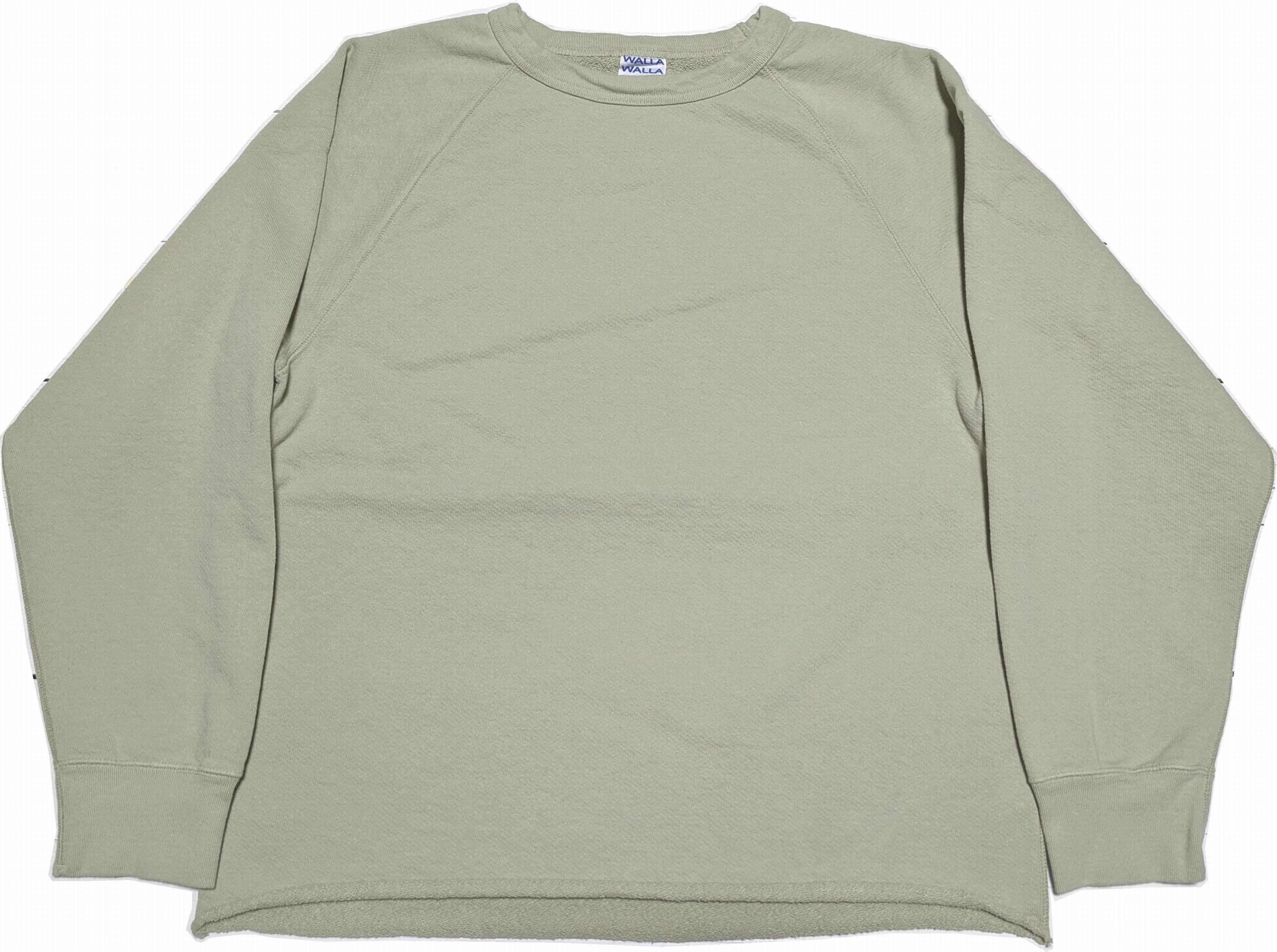 13オンス クルー スウェットシャツ ピスタチオ メンズ トレーナー 日本製 13oz CREW SWEAT SHIRT 079