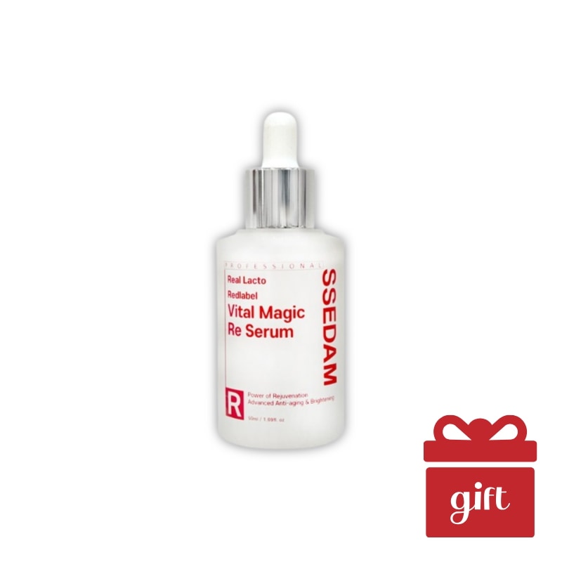 【ハリ・ツヤ美容液】 セダム リアルラクト レッドラベル バイタル マジック Re セラム 50mL 発酵エキス×PDRN×リンゴエキス 配合 うるおい・ハリ感サポート