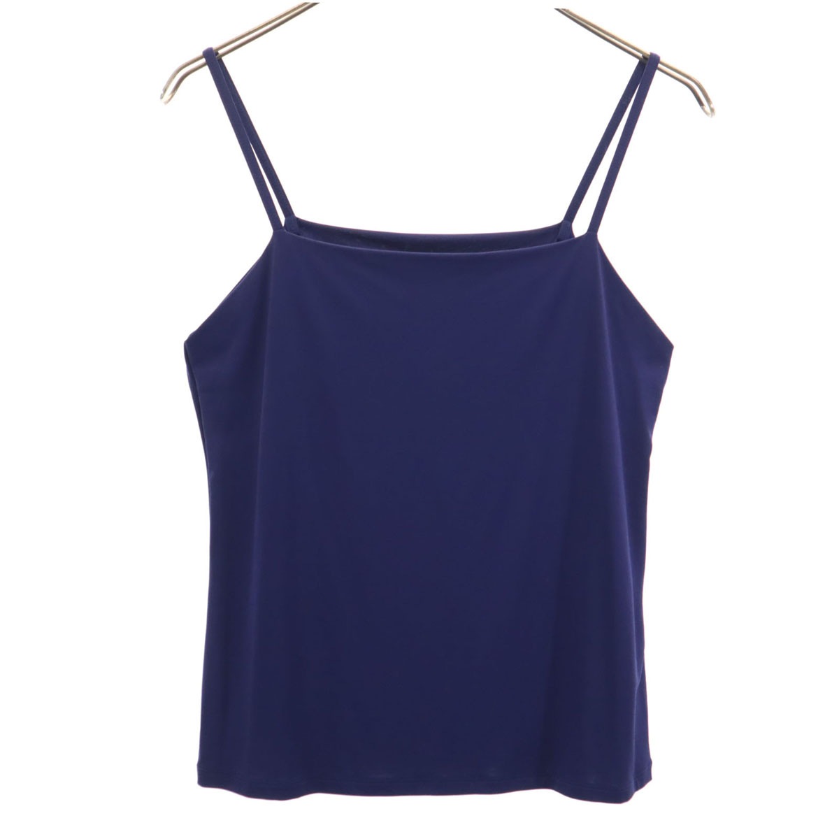 ISSEY MIYAKE FETE イッセイミヤケ フェット 日本製 キャミソール 3 ネイビー レディース 古着