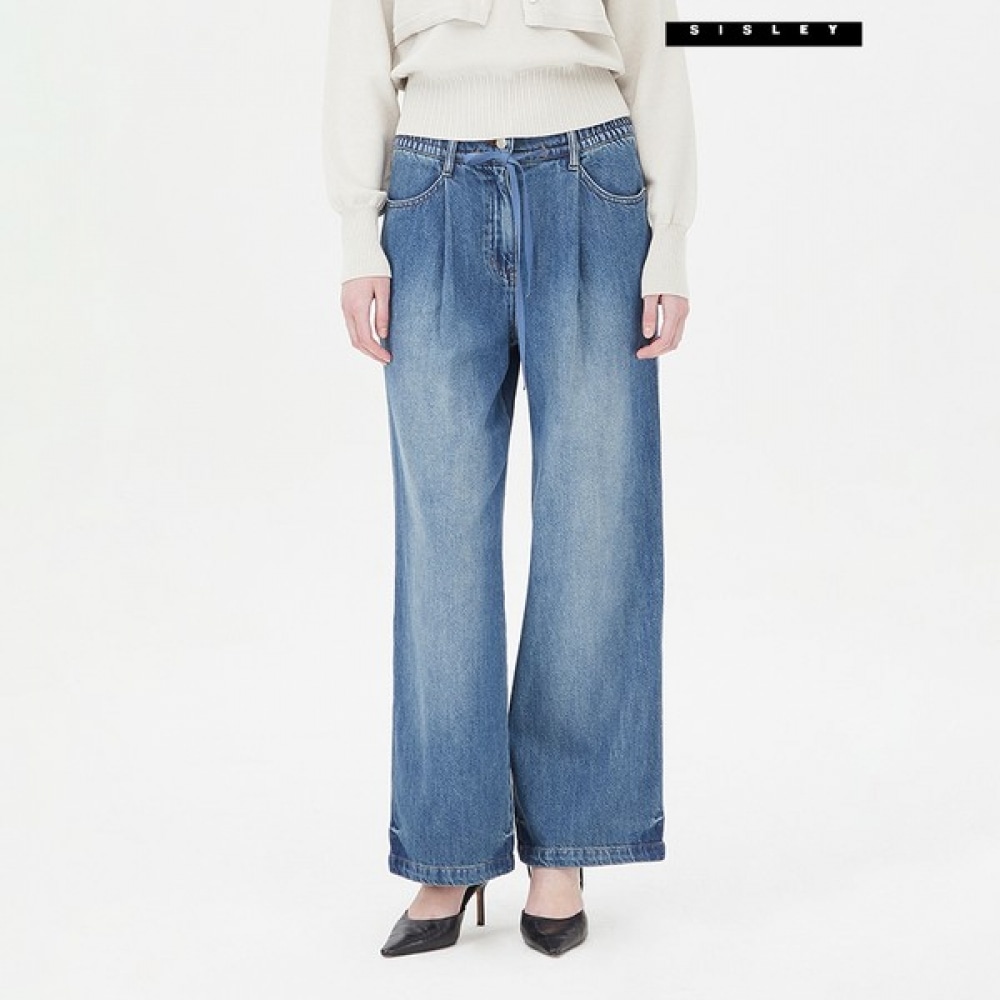[シスレー] シスレーEバンドストリングデニムパンツSADP07411