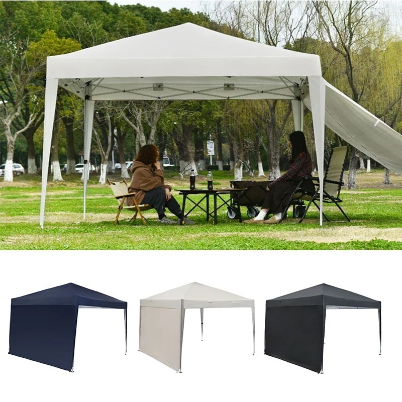 【国内即日発送】タープテント 3m サイドシート1枚付 UV加工 撥水 ワンタッチタープテント 簡単 大型