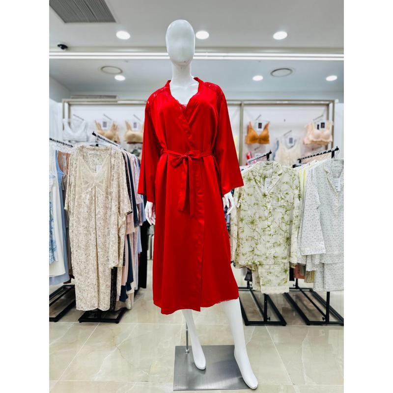 バーバラ ブラックラベル ノンスパン シャーティン レース ローブガウン (RED) AGW4805R (スターフィールド コエックス)