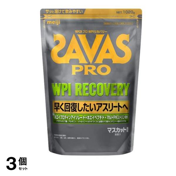 SAVAS PRO ザバス プロ WPIリカバリー プロテイン マスカット風味 1020g 3個セット
