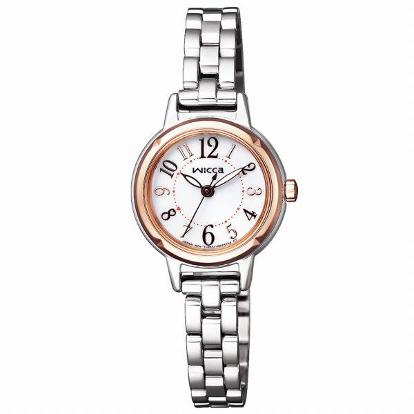 取寄品 正規品 CITIZEN シチズン ウィッカ KP3-619-11 wicca ラウンドフェイス ソーラーテック レディース腕時計