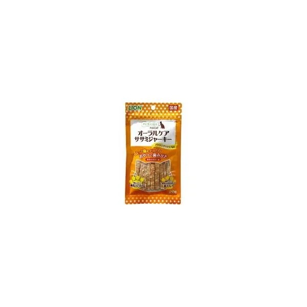 【1ケース】【お取り寄せ対象品】PETKISS FOR CAT オーラルケア ササミジャーキー 20g[ライオン商事] *48個