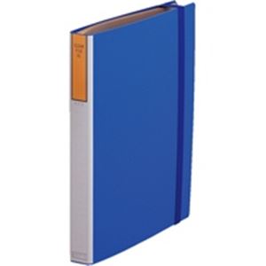 キングジム クリアファイル/ポケットファイル (A3/タテ型) 4穴 ファイルバンド付き GL 154 ブルー(青)