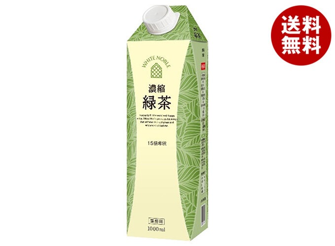 三井農林 ホワイトノーブル 濃縮緑茶 1L紙パック＊6本入＊(2ケース)