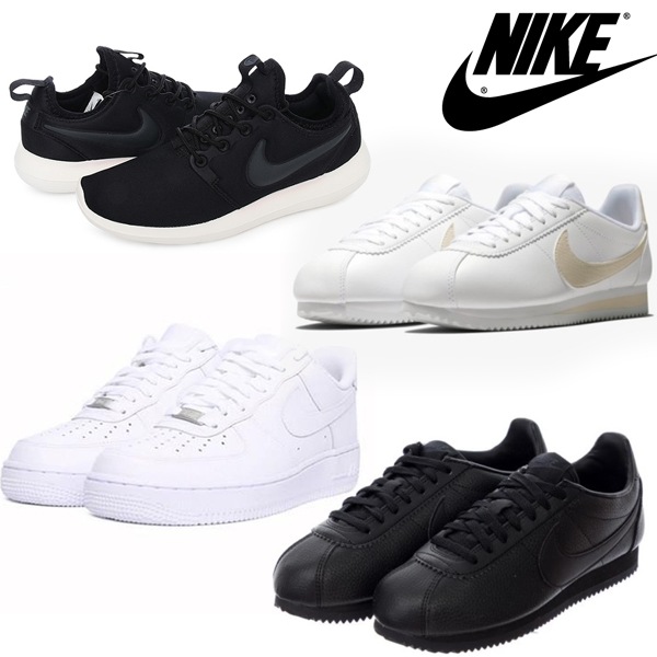 翌日発送 [NIKE] ナイキ スニーカー 4種 エアフォース コルテッツ レーディス AIR FORCE / CORTEZ 韓国 白 黒 レジャー クラシック