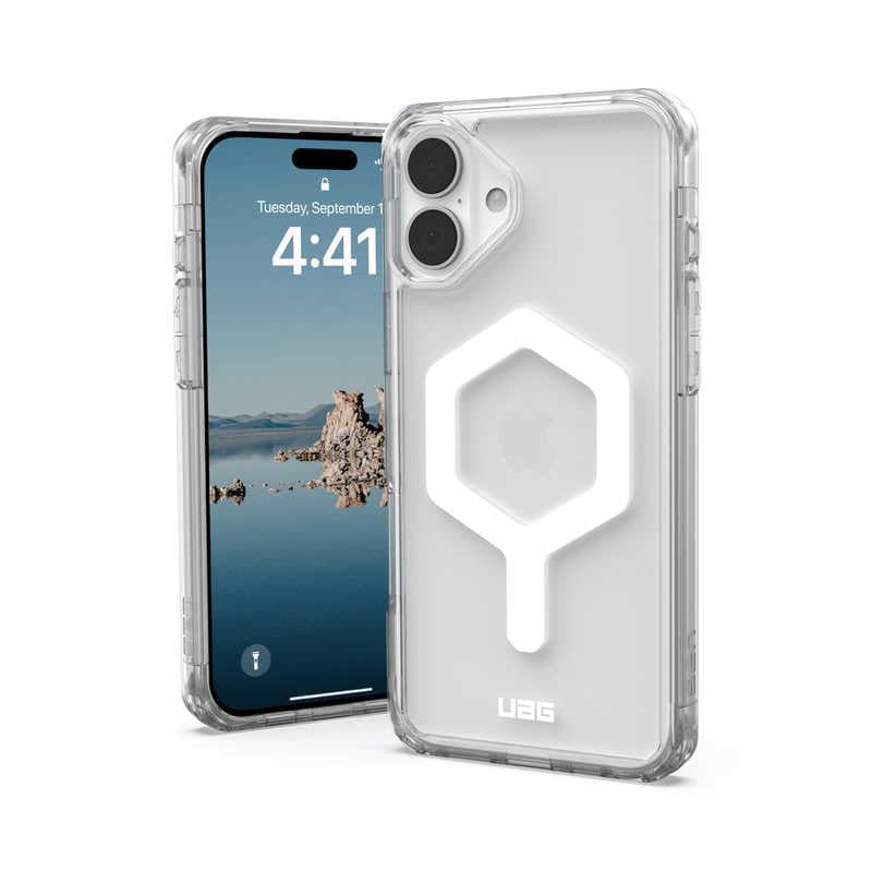 UAG　iPhone 16 Plus 耐衝撃ケース MAGSAFE対応 PLYO アイス/ホワイト　UAG-IPH24LB-YMS-I/W