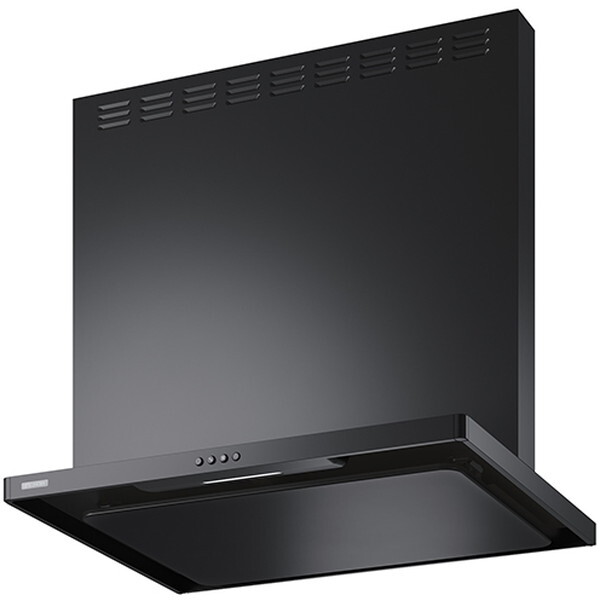 ASR-3A-7527RBK ブラック スタンダード レンジフード 間口750mm 高さ700mm 右排気 前幕板付属横幕板別売