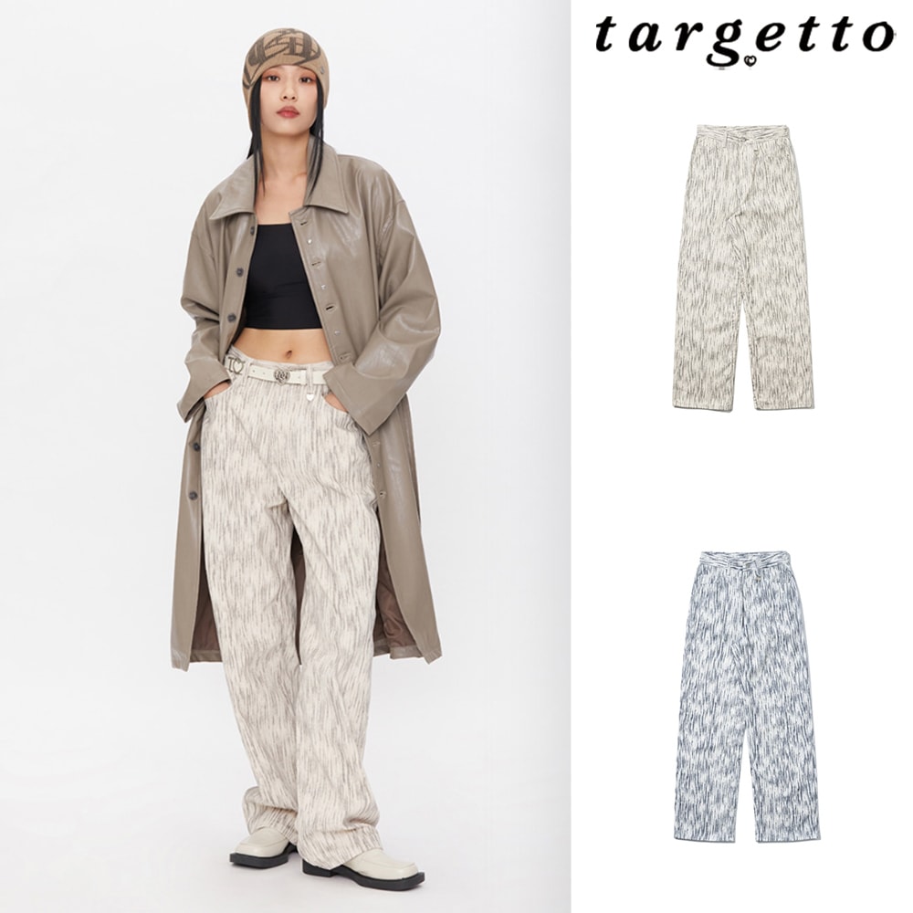 [TARGETTO] BRUSH PAINT WIDE PANTS