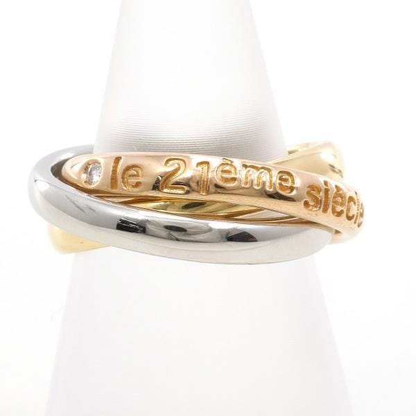 ヴァンドーム青山 PT900 K18PG リング 指輪 7号 ダイヤ ジュエリー 中古