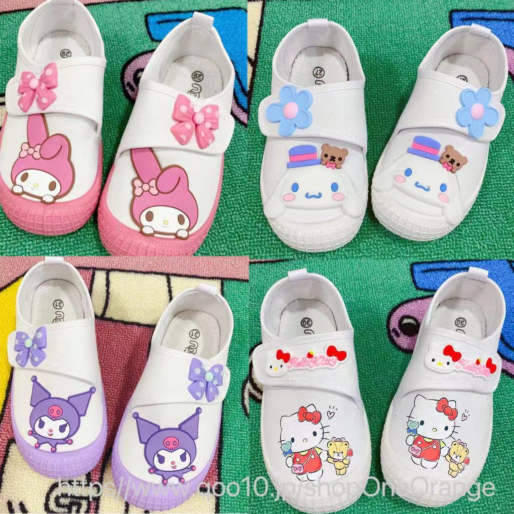 【10点セット】サンリオ かわいい ハローキティ 上靴 クロミ キッズ カジュアル シナモロール 上履き 女の子 シューズ 運動靴 子ども用 マイメロ 子供 ズック靴 すぐ乾く 速乾 幼稚園 保育園2