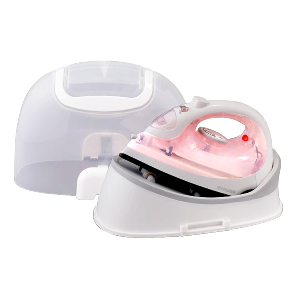 【立ち上げ時間30秒】 アイリスオーヤマ(IRIS OHYAMA) スチームアイロン コードレス 最短30秒スピード立上 フッ素加工 2段階スチーム 霧吹き機能 スチームショット ケース付 スタンド付