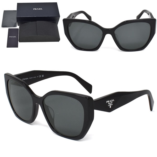 サングラス 0PR 19ZSF 1AB5S0 56 サングラス グラサン メンズ レディース ブラック ダークグレー