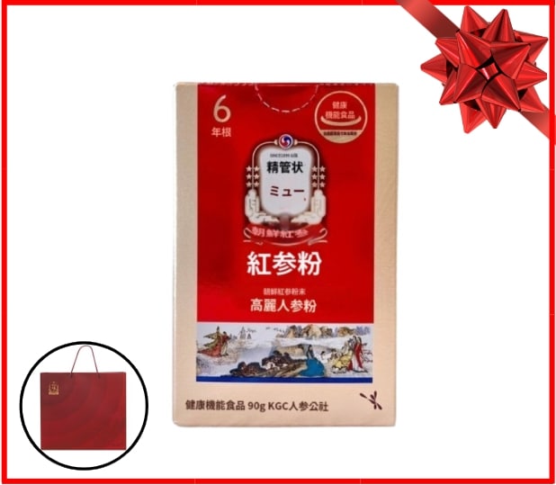 [韓国食品館] 紅参分 人参粉 紅参粉 紅参粉 親孝行プレゼント 健康食品 90g*1本(30日分) +ショッピングバッグ