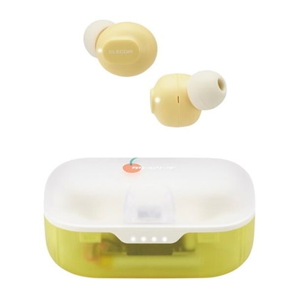 LBT-TWS16CSYL レモン [ワイヤレスイヤホン (Bluetooth 5.3 低遅延 タッチセンサー 超小型 AAC対応 密閉型 Type‐C充電)] メーカー直送