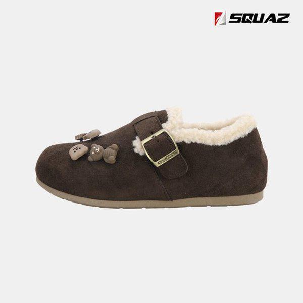 女性スエードローファージビッツボグルボアシューズ SSS726