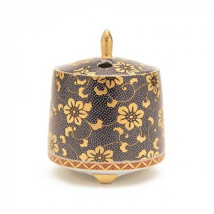 日本香堂 香炉 青粒 切立型 九谷焼 79524