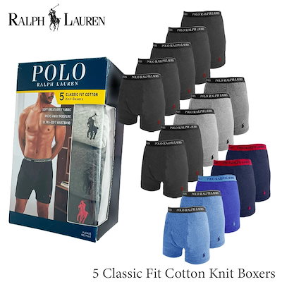【新品】Polo Ralph Lauren ボクサーパンツ 5枚セット L/Q 新品】Polo Ralph Lauren ボクサーパンツ 5枚セット L/Q L LL
