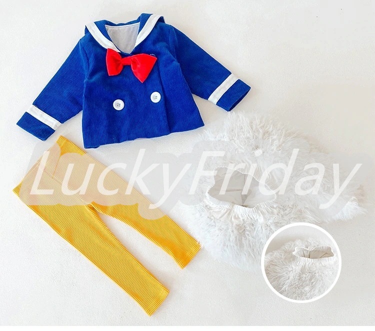 ハロウィンコスプレ衣装ドナルドダック風子供コスプレクリスマスプレゼントコスプレ衣装変装仮装コスム子供ステージ服ダックハロウィン 学園祭コスプレ仮装