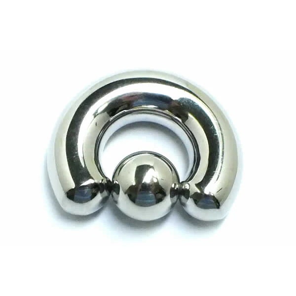 ボディピアス CBR 12mm 000G キャプティブビーズリング 定番 太い 重い 大きい 硬い 工具が必要 男性 女性 12ミリ ハーフインチ シンプル プレーン bc000xxxxxxxx
