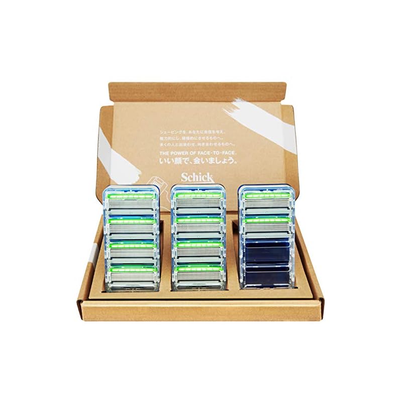 Schick(シック) ハイドロ5カスタム コンフォート 敏感肌用 5枚刃 替刃(10コ入) スキンガード付 髭剃り カミソリ 剃刀 ヒゲソリ 男性用 メンズ