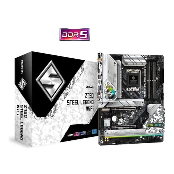 DOS/Vマザーボード CPU LGA1700 DDR5メモリ 対応 Z790 ATXマザーボード Z790 STEEL LEGEND WIFI