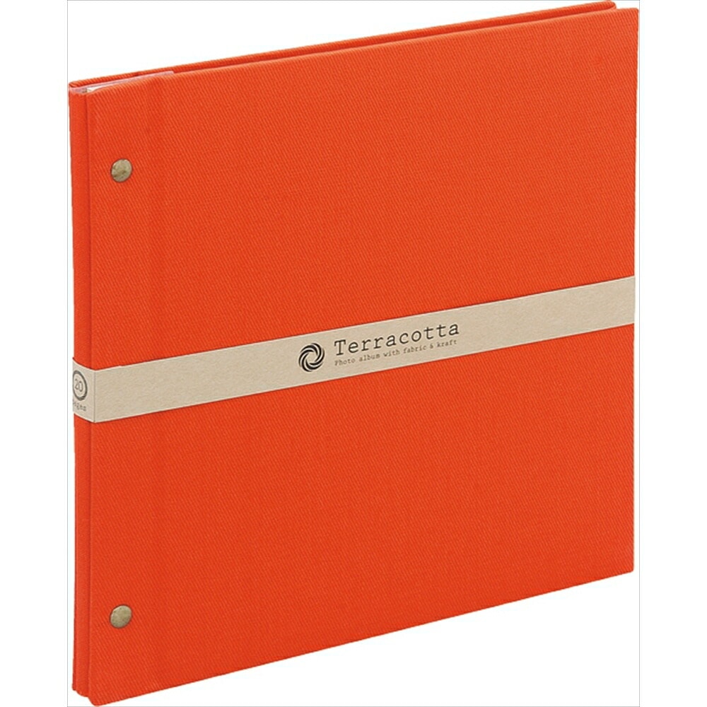 （まとめ買い）テラコッタ 外ビス式アルバム デミ プラコート台紙（クラフト） レッド TER-DF-140-R [x3]