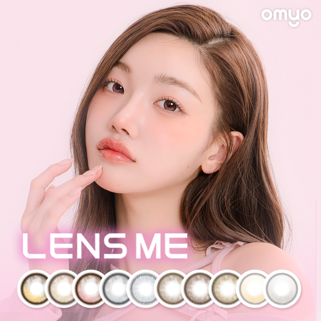 OMYO 1MONTH BY LENSME 2枚入 4箱 オマイオ バイ レンズミー マンスリー 1ヶ月 韓国カラコン 度あり 度なし カラーコンタクト