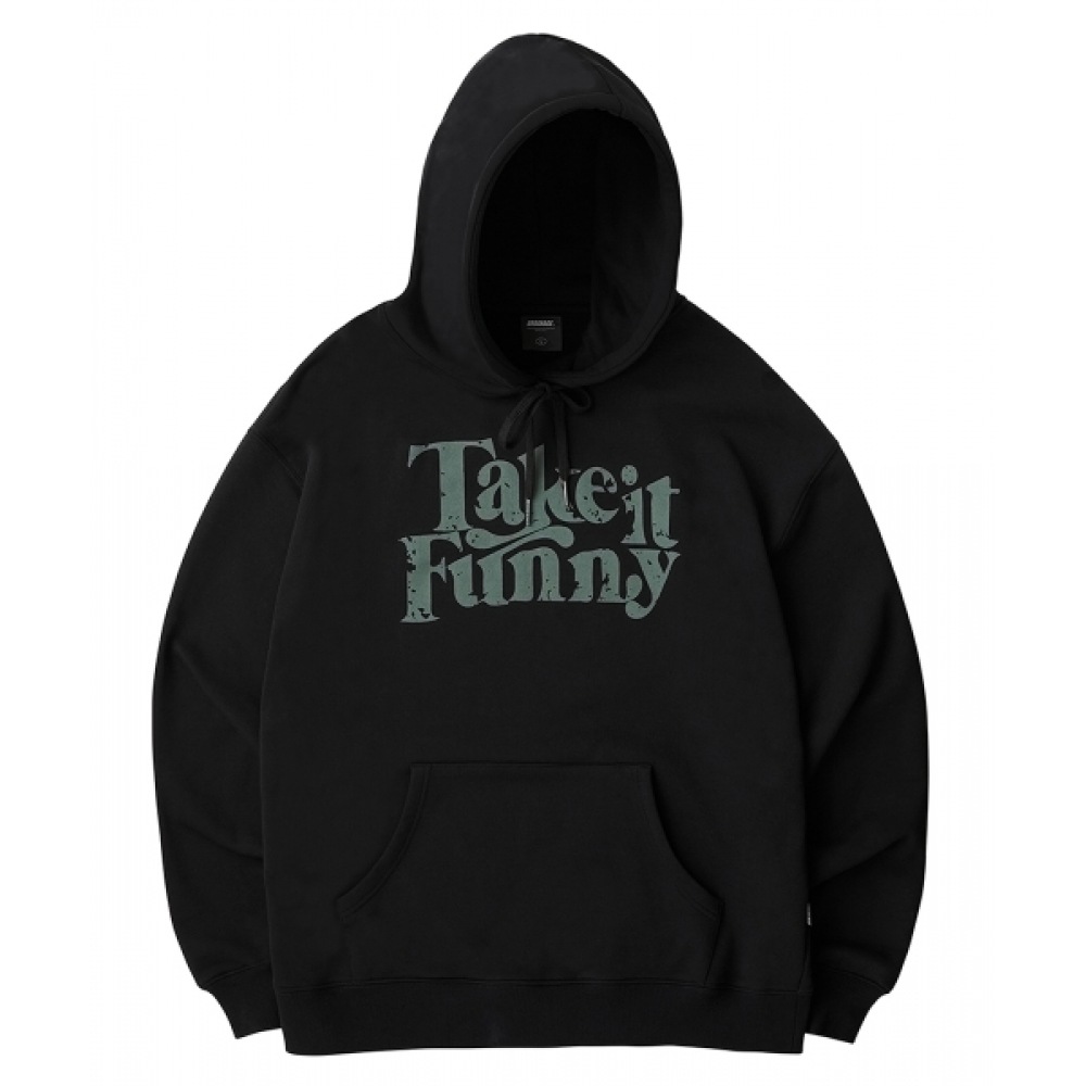 URBANAGE テイク・イット・ファニー・オーバー・パーカー_ブラック
