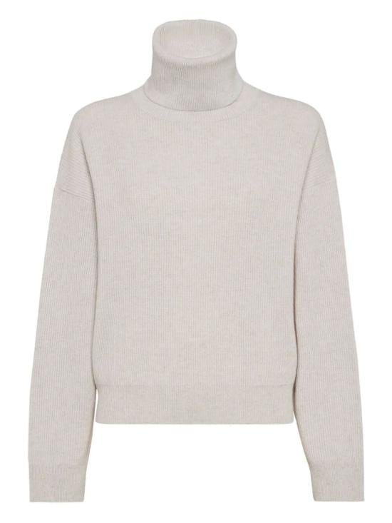 BRUNELLO CUCINELLI Women Turtle Neck M16129313 C9610 PEARL GREY