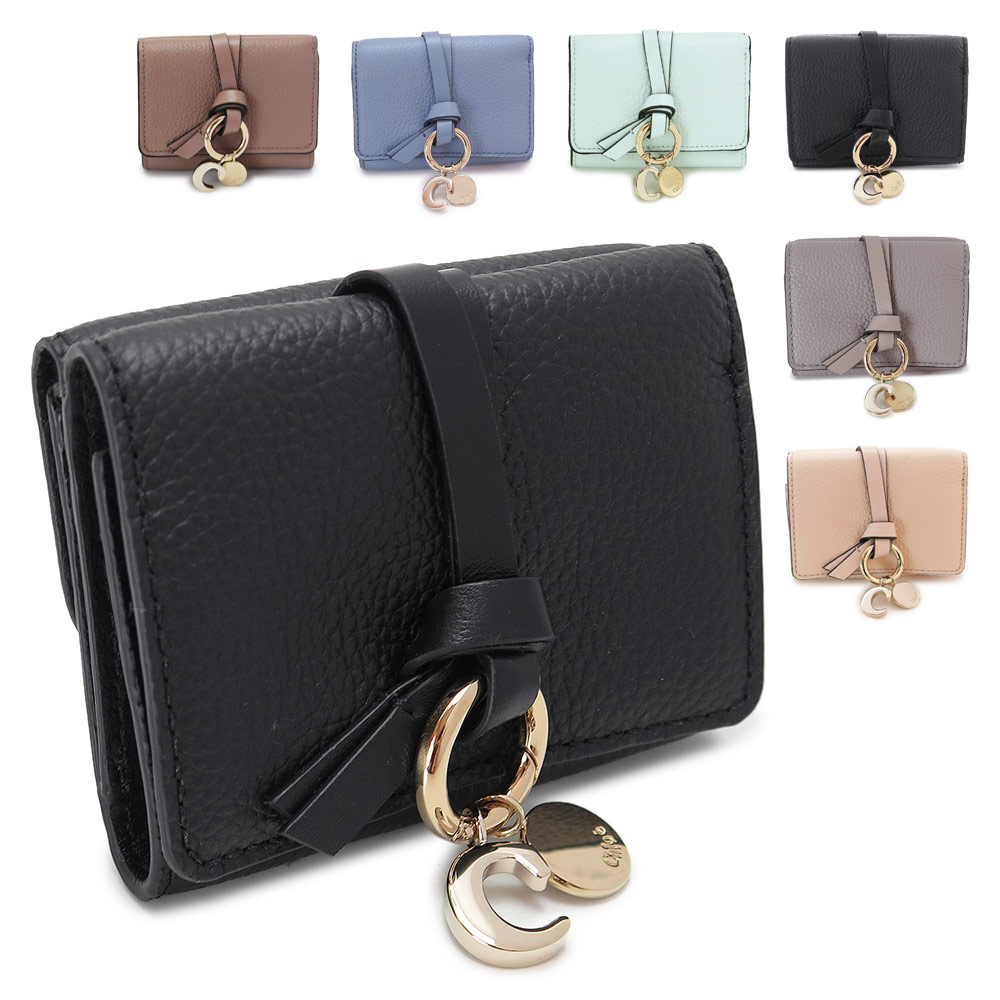 折財布 レディース ALPHABET CHC21WP946F57 三つ折り財布 ミニ財布 レザー