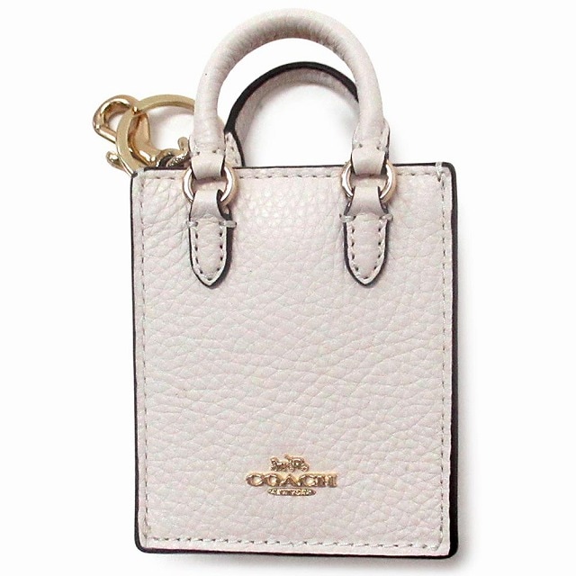 コーチ キーホルダー COACH アウトレット レザー ミニ トート バッグチャーム キーホルダー CU280 IMCHK